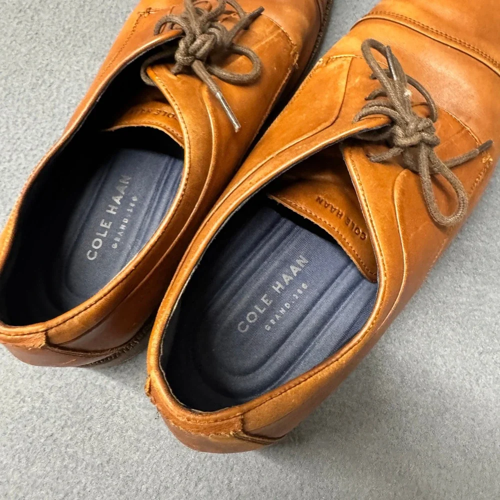 Cole Haan Oxfords Mens 10 Harrison Grand OS 2.0 Cap Toe Derby Oxford Dress Shoe
